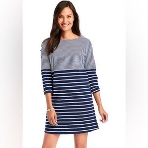 Vineyard Vines EUC Women’s Striped 3/4 Sleeve Knit Dress Size M